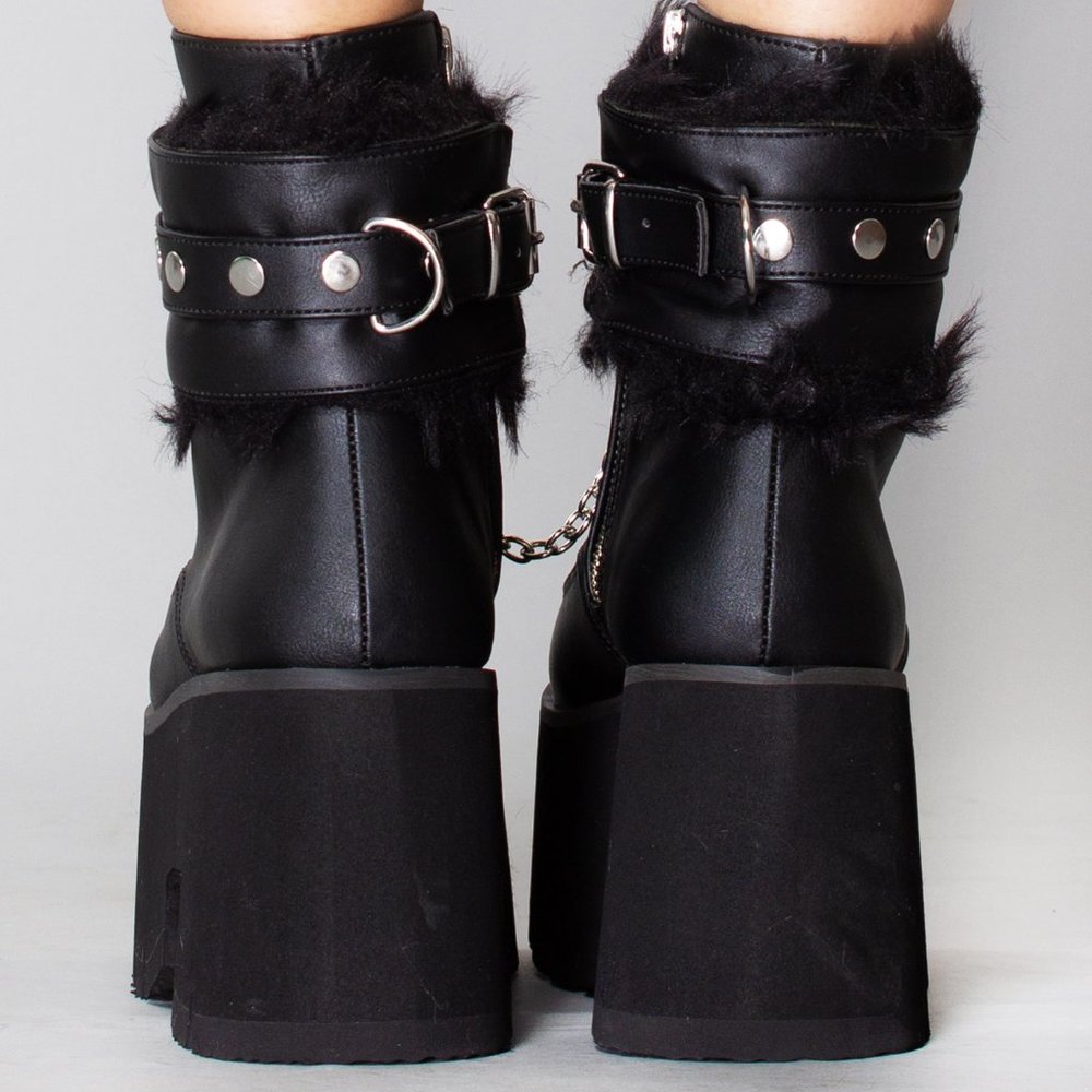 Demonia - ASH 57 Wicked Games Black Platform Boots - Picture 7 of 7